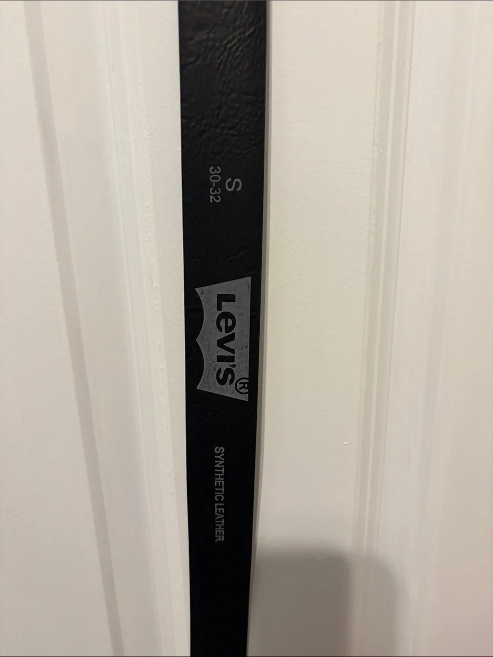 Levi's Black Synthetic Leather Belt